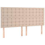 Vidaxl hoofdbord cappuccino 160x5x118 128 cm kunstleer