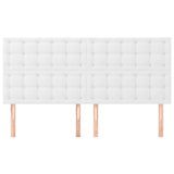 Vidaxl hoofdbord wit 200x5x118 128 cm kunstleer