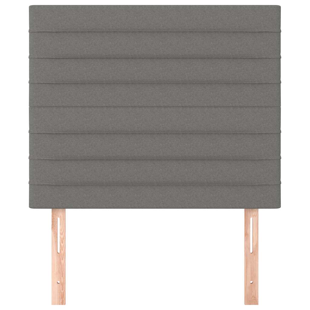 Vidaxl hoofdbord donkergrijs 80x5x118 128 cm stof