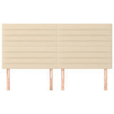 Vidaxl hoofdbord crème 180x5x118 128 cm stof