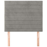 Vidaxl hoofdbord lichtgrijs 80x5x118 128 cm fluweel