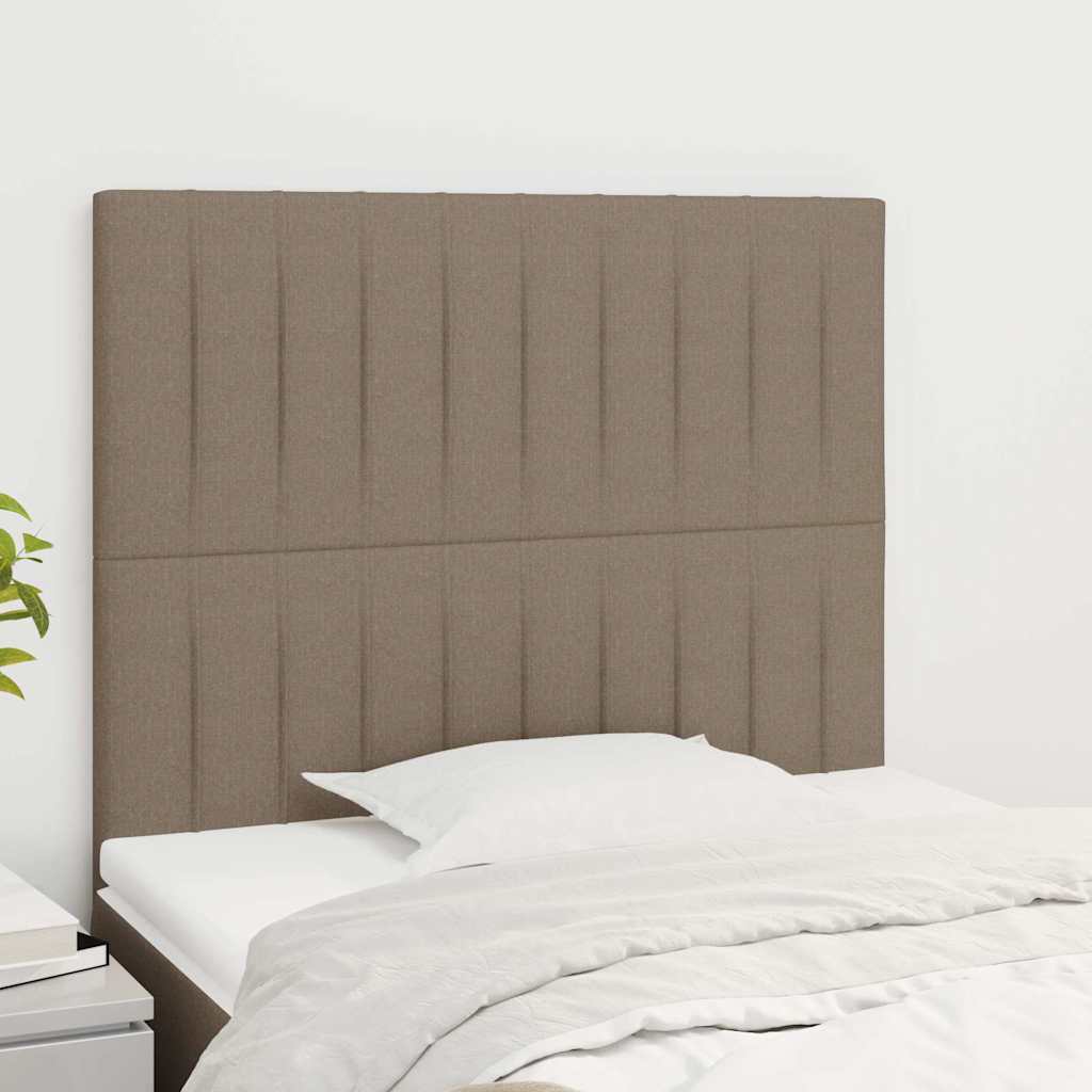 Vidaxl hoofdbord taupe 100x5x118 128 cm stof
