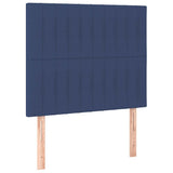 Vidaxl hoofdbord blauw 100x5x118 128 cm stof