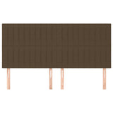 Vidaxl hoofdbord donkerbruin 180x5x118 128 cm stof