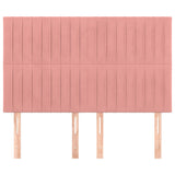 Vidaxl hoofdbord roze 144x5x118 128 cm fluweel