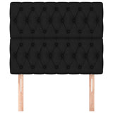 Vidaxl hoofdbord zwart 100x7x118 128 cm stof