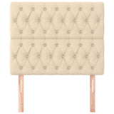 Vidaxl hoofdbord crème 100x7x118 128 cm stof