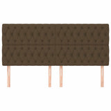 Vidaxl hoofdbord donkerbruin 180x7x118 128 cm stof