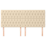 Vidaxl hoofdbord crème 200x7x118 128 cm stof
