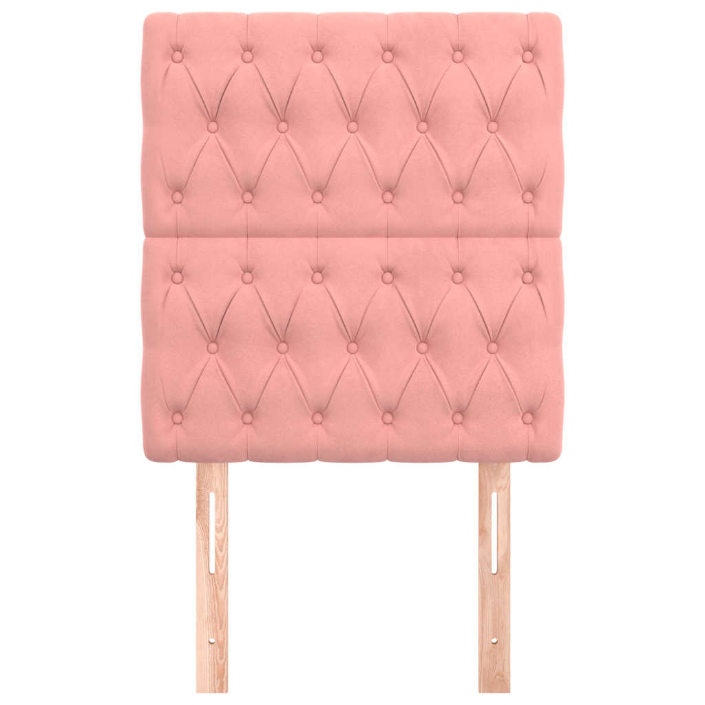 Vidaxl hoofdbord roze 80x7x118 128 cm fluweel