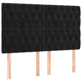 Vidaxl hoofdbord zwart 144x7x118 128 cm fluweel