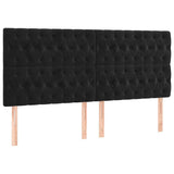Vidaxl hoofdbord zwart 180x7x118 128 cm fluweel