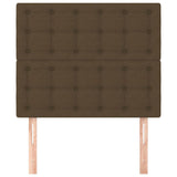 Vidaxl hoofdbord donkerbruin 90x5x118 128 cm stof