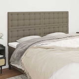 Vidaxl hoofdbord taupe 180x5x118 128 cm stof