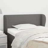 Vidaxl hoofdbord met randen 83x23x78 88 cm stof donkergrijs
