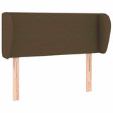 Vidaxl hoofdbord met randen 103x23x78 88 cm stof donkerbruin