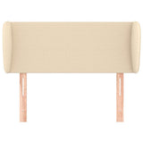 Vidaxl hoofdbord met randen 103x23x78 88 cm stof crèmekleurig