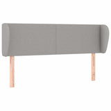 Vidaxl hoofdbord met randen 147x23x78 88 cm stof lichtgrijs