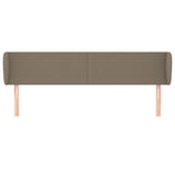 Vidaxl hoofdbord met randen 183x23x78 88 cm stof taupe