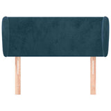 Vidaxl hoofdbord met randen 93x23x78 88 cm fluweel donkerblauw