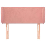 Vidaxl hoofdbord met randen 93x23x78 88 cm fluweel roze