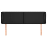 Vidaxl hoofdbord met randen 147x23x78 88 cm kunstleer zwart