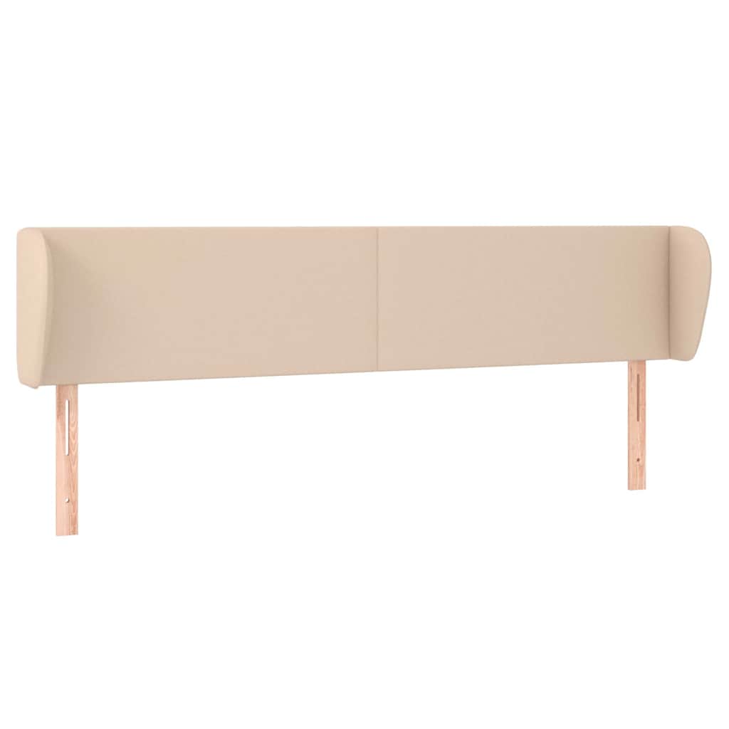 Vidaxl hoofdbord met randen 163x23x78 88 cm kunstleer cappuccinokleur