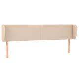 Vidaxl hoofdbord met randen 163x23x78 88 cm kunstleer cappuccinokleur
