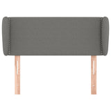 Vidaxl hoofdbord met randen 83x23x78 88 cm stof donkergrijs