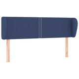 Vidaxl hoofdbord met randen 147x23x78 88 cm stof blauw