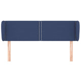 Vidaxl hoofdbord met randen 147x23x78 88 cm stof blauw