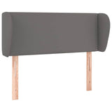 Vidaxl hoofdbord met randen 83x23x78 88 cm kunstleer grijs