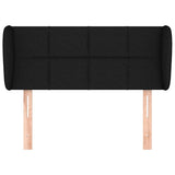 Vidaxl hoofdbord met randen 93x23x78 88 cm stof zwart