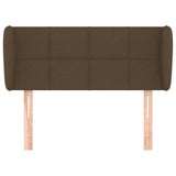 Vidaxl hoofdbord met randen 93x23x78 88 cm stof donkerbruin