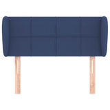 Vidaxl hoofdbord met randen 103x23x78 88 cm stof blauw