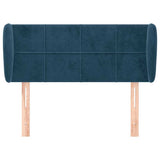 Vidaxl hoofdbord met randen 103x23x78 88 cm fluweel donkerblauw