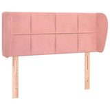 Vidaxl hoofdbord met randen 103x23x78 88 cm fluweel roze