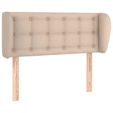 Vidaxl hoofdbord met randen 83x23x78 88 cm kunstleer cappuccinokleur