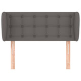 Vidaxl hoofdbord met randen 93x23x78 88 cm kunstleer grijs