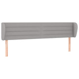 Vidaxl hoofdbord met randen 183x23x78 88 cm stof lichtgrijs
