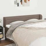 Vidaxl hoofdbord met randen 183x23x78 88 cm stof taupe