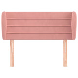 Vidaxl hoofdbord met randen 83x23x78 88 cm fluweel roze