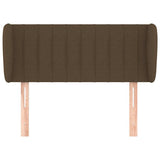 Vidaxl hoofdbord met randen 83x23x78 88 cm stof donkerbruin