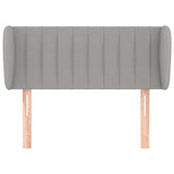 Vidaxl hoofdbord met randen 103x23x78 88 cm stof lichtgrijs