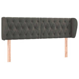 Vidaxl hoofdbord met randen 147x23x78 88 cm fluweel donkergrijs