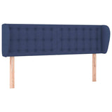 Vidaxl hoofdbord met randen 147x23x78 88 cm stof blauw