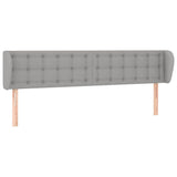 Vidaxl hoofdbord met randen 203x23x78 88 cm stof lichtgrijs