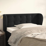 Vidaxl hoofdbord met randen 93x23x78 88 cm fluweel zwart