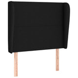 Vidaxl hoofdbord met randen 103x23x118 128 cm stof zwart