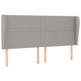 Vidaxl hoofdbord met randen 183x23x118 128 cm stof lichtgrijs